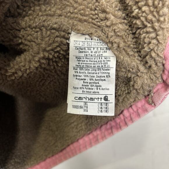 Carhartt Sherpa-Lined Berkley Hooded Vest “Bubblegum Pink” - Picture 5 of 7